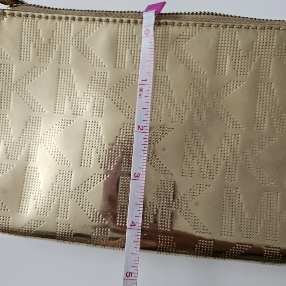 Michael Kors Patten Leather Gold Wristlet
